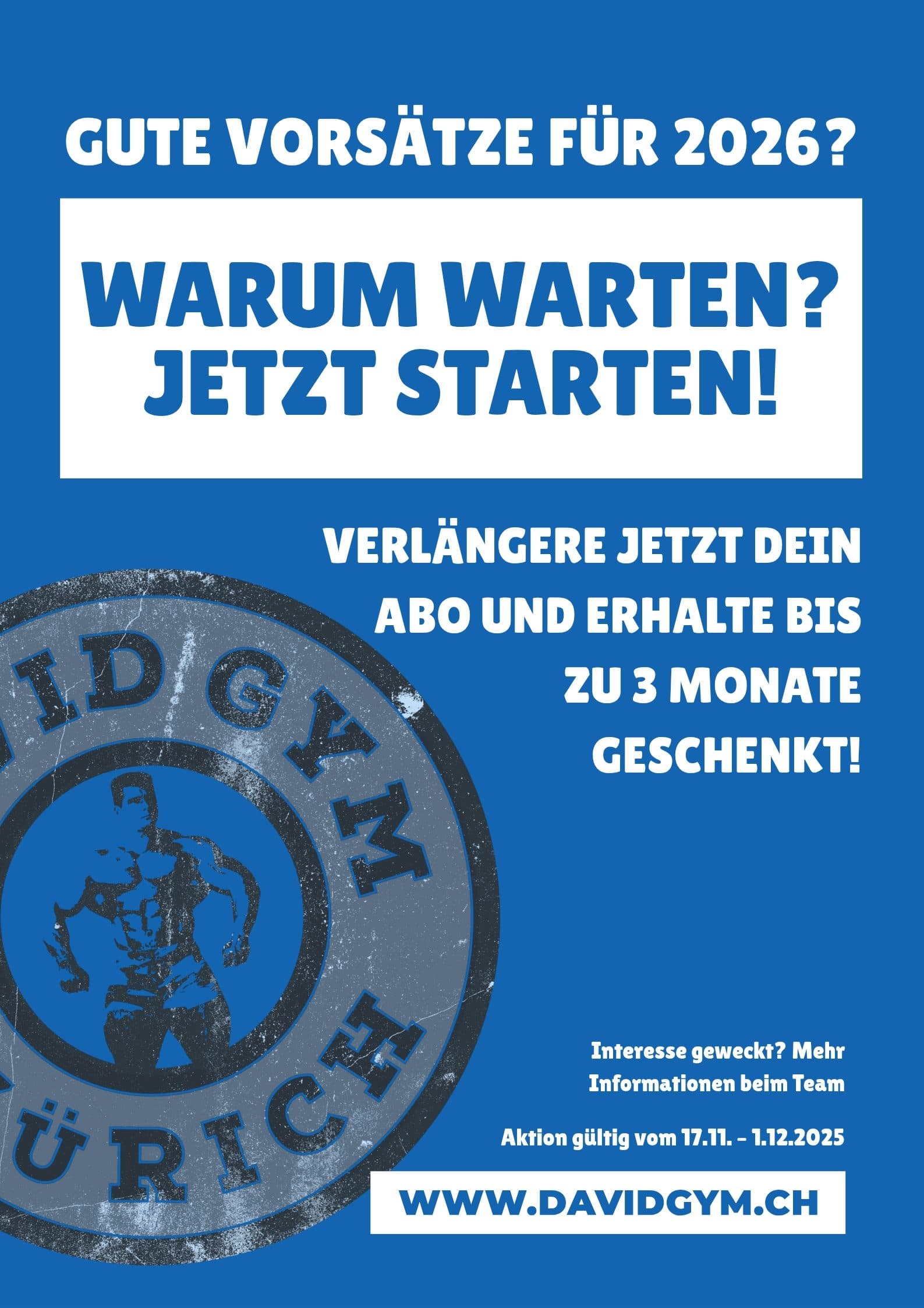Gute Vorsätze Aktion für Mitglieder