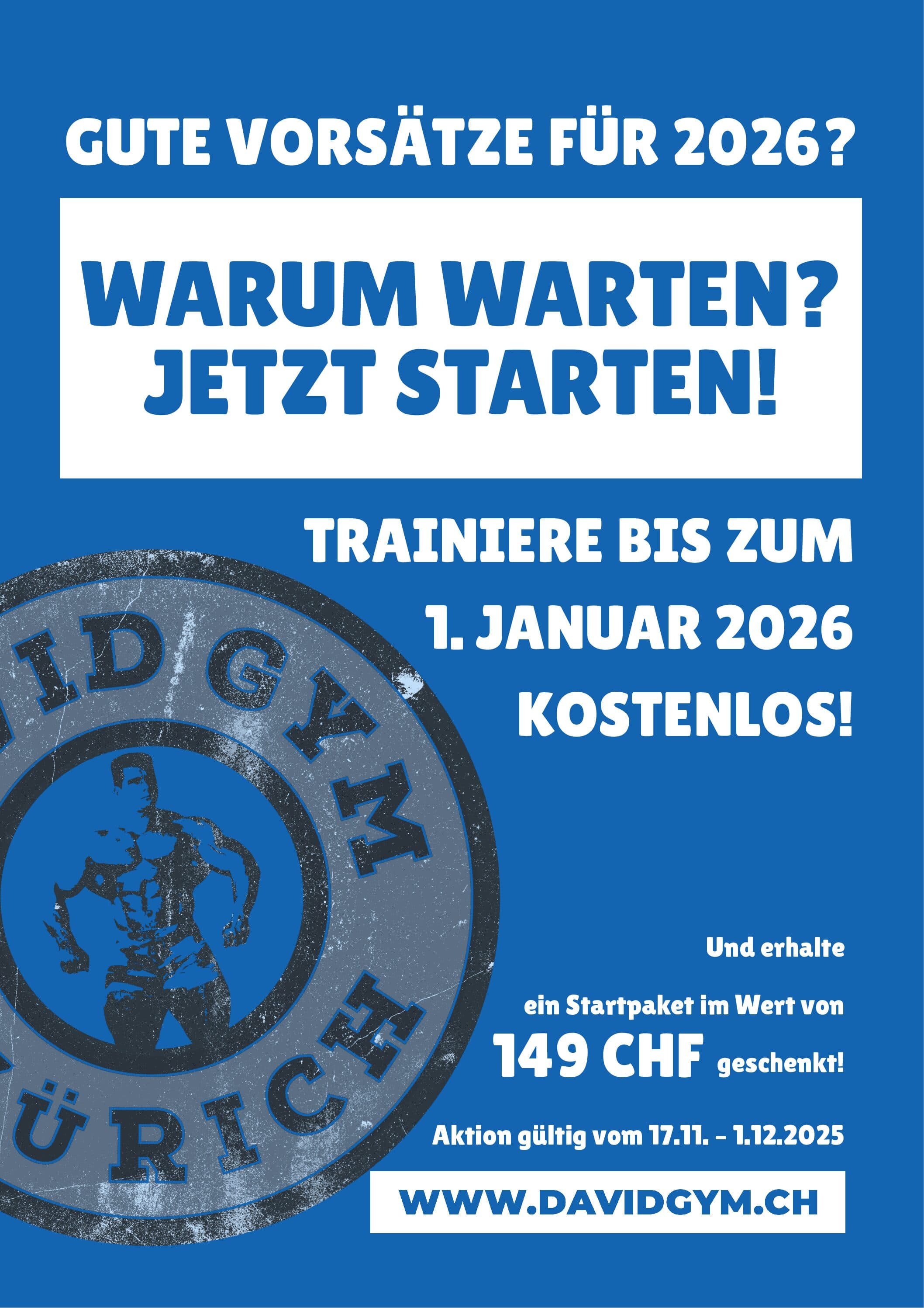 Gute Vorsätze Aktion für Neumitglieder